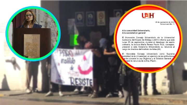 Estudiantes consiguen renuncia de Paulín, van por el rector y líder del Consejo Estudiantil