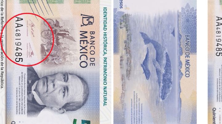 Este "error" en tu billete de 500 te puede regresar a tu cartera hasta 10,000,000 de pesos y ni lo sabías