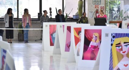 Estudiantes de diseño presentan proyecto "Sinfonía Cubista" en el Congreso de Veracruz