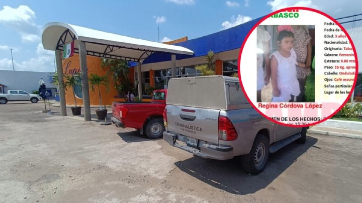 Regina, de 3 años, desaparece en aérea de juegos de restaurante en Tabasco