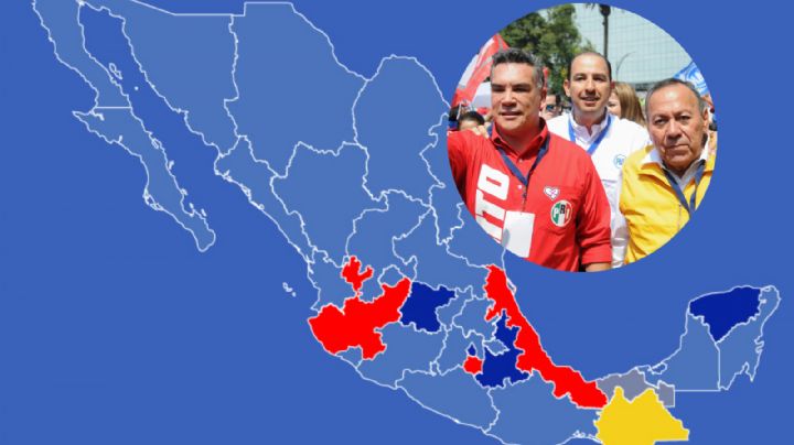 Perfilan reparto de estados PAN, PRI y PRD en el Frente Amplio por México
