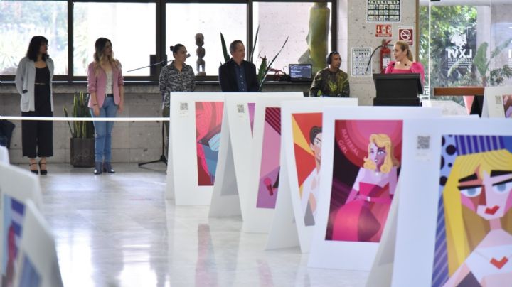 Estudiantes de diseño presentan proyecto "Sinfonía Cubista" en el Congreso de Veracruz