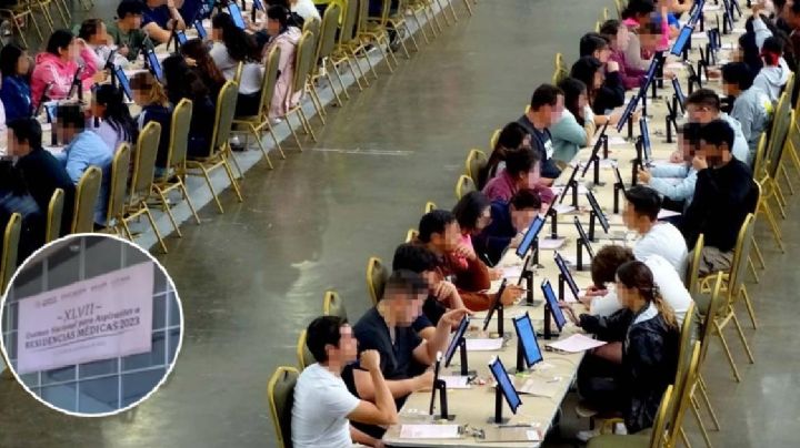 Miles de médicos realizan examen en el Poliforum León