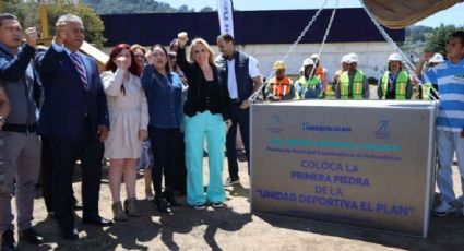 Coloca Huixquilucan la primera piedra de la unidad deportiva “El Plan”