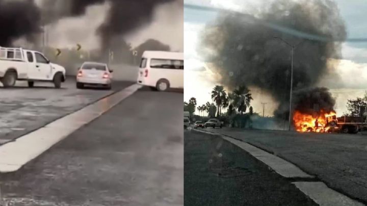 Nuevo León bajo ataque: Comando incendia camiones y bloquea carretera; atacan comandancia de policía