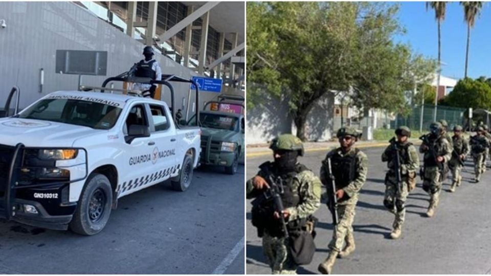 Las fuerzas militares arribaron a Nuevo León a la Terminal B del Aeropuerto Internacional Monterrey