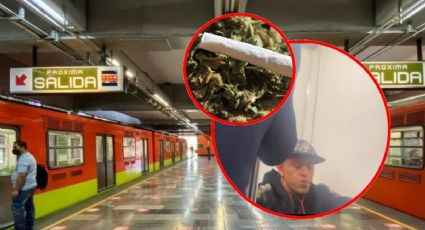 Metro CDMX, Línea 3: Captan a sujeto fumando marihuana en un vagón | VIDEO