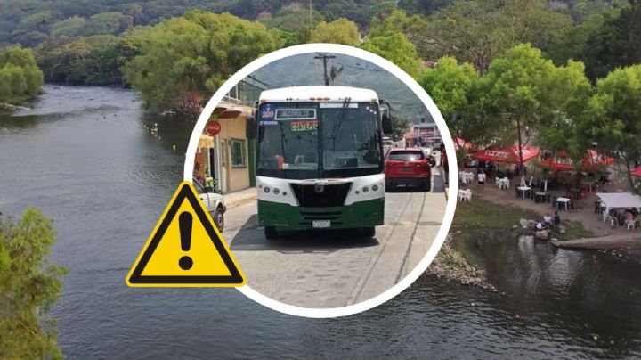 Denuncian mal servicio de autobuses Azteca en Jalcomulco; amagan con cierre de carretera