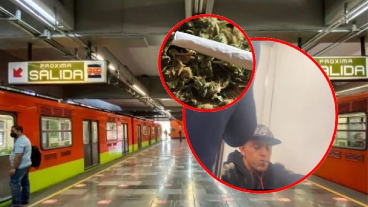 Metro CDMX, Línea 3: Captan a sujeto fumando marihuana en un vagón | VIDEO