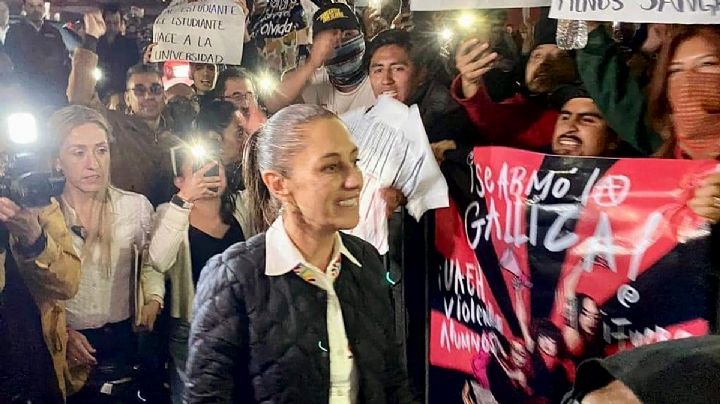 Claudia Sheinbaum se compromete con estudiantes de la UAEH