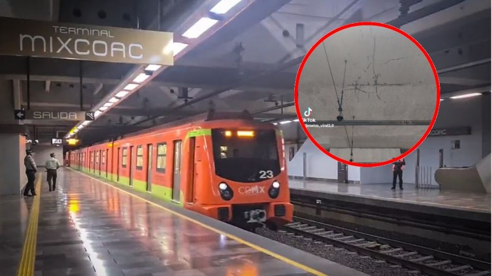 Metro CDMX, Línea 12: Exhiben filtraciones de agua en la Estación Ermita