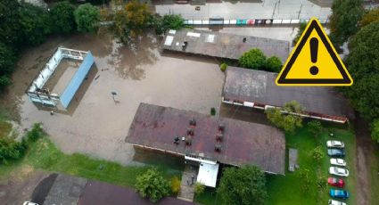 Se inunda escuela Unidad y Trabajo en Xalapa; temen por próximas lluvias