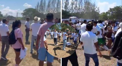 Partido de futbol de CBTIS termina en batalla campal, en municipio de Veracruz