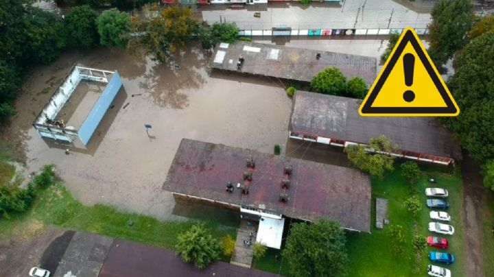 Se inunda escuela Unidad y Trabajo en Xalapa; temen por próximas lluvias
