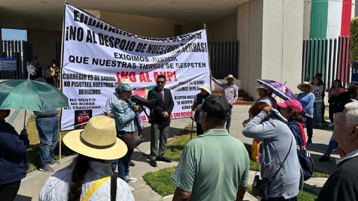 Ejidatarios exigen devolución de sus tierras incluidas en Parque Nacional Lago de Texcoco