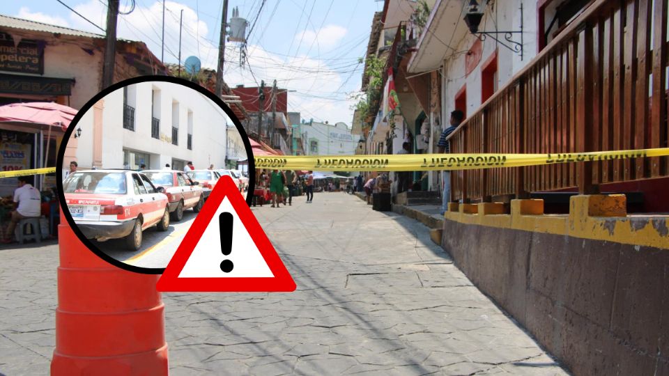 Por obras, cambian sentidos de calles y reubican a comerciantes en Papantla