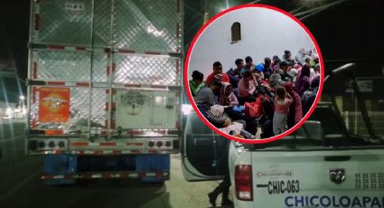 Migrantes de hasta 5 meses de edad son rescatados de caja de tráiler en Edomex