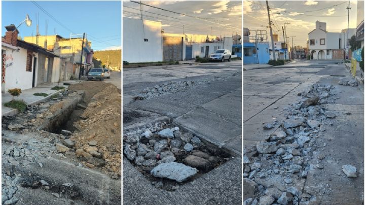 Calle intransitable, padecen vecinos de esta colonia de Pachuca