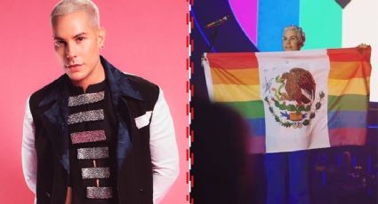 Critican a Christian Chávez por mostrar bandera de México con los colores LGBT+