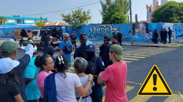 Desalojan a comerciantes de plaza El Cajón, en el malecón de Veracruz