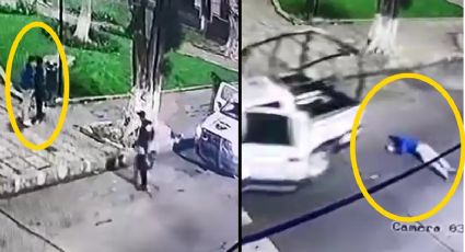 VIDEO | Policías de Michoacán asaltan, golpean y atropellan a joven; pierde la oreja