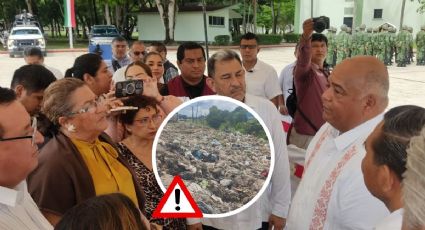 Alcaldesa de Nanchital pide ayuda a gobierno tras conflicto por relleno sanitario