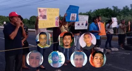 Frente a la Fiscalía de Veracruz, exigen búsqueda de 7 albañiles desaparecidos en Tres Valles