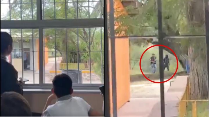VIDEO| “Están aquí afuera”, sicarios entran con armas largas a secundaria de Zacatecas