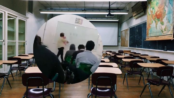 Maestra cuida a bebé de su alumna durante clase en Coatzacoalcos, y se vuelve viral