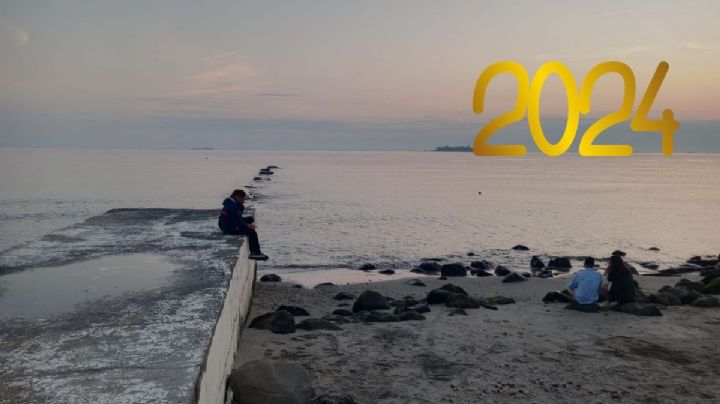 Así se festejó el Nuevo Amanecer en bulevar costero de Veracruz