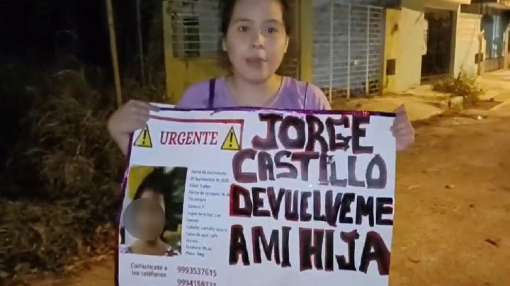 Sofía, de 3 años, fue sustraída por su padre con violencia; lleva 25 días separada de su mamá