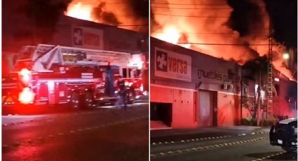 Arde Jalisco: amanece con incendio en fábrica de muebles en Guadalajara