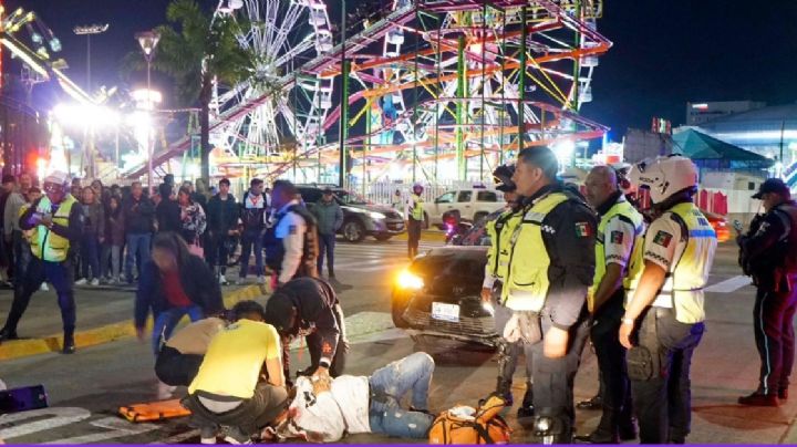 Choque termina mal en Feria de León: un hombre atropella a otro arrastrándolo 50 metros