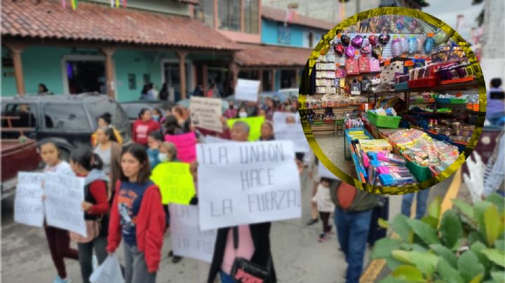 En región indígena de Hidalgo se "rebelan" contra comercios extranjeros