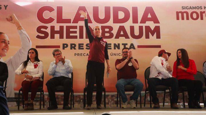 Abuchean a líder de Morena en evento de Claudia Sheinbaum en Hidalgo