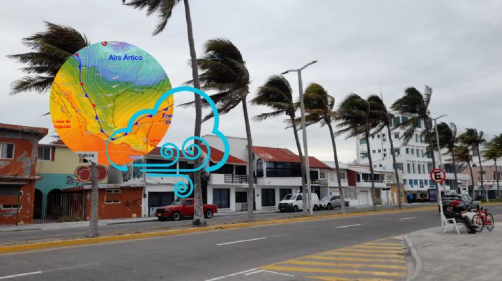 Norte en Veracruz: pronostican rachas de más de 80 km/h