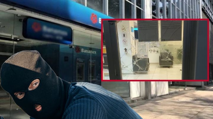 Roban sucursal bancaria en Tula con cincel y piedras; esto se llevaron