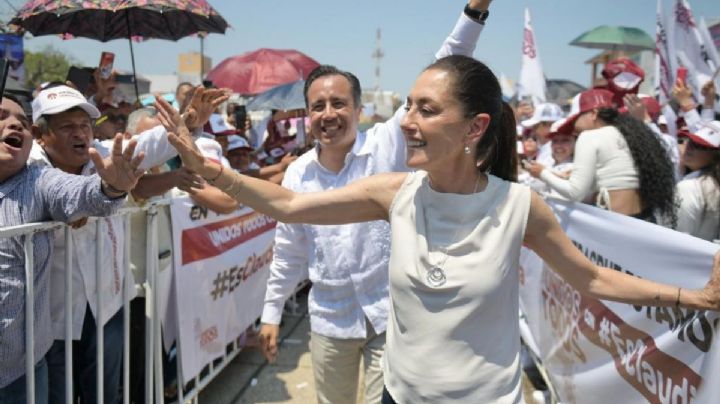 Claudia Sheinbaum y los 7 municipios clave de Veracruz en su precampaña