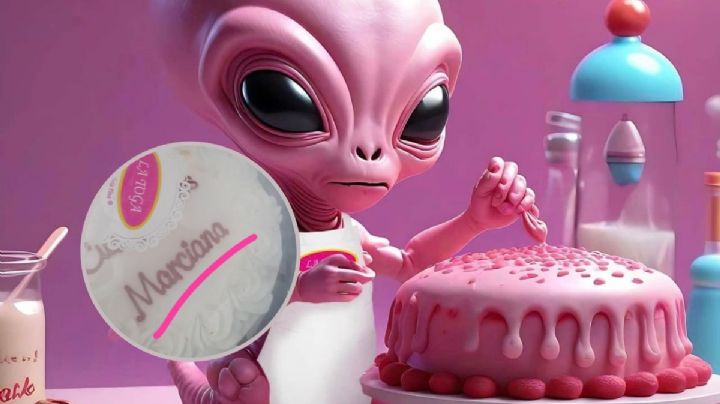 Pastelería le cambia el nombre a cumpleañera; le ponen Marciana en su pastel