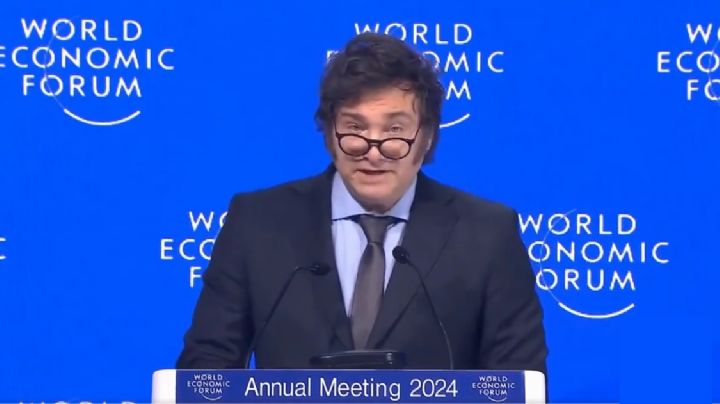 Milei se exhibe en Davos contra el feminismo, el aborto...