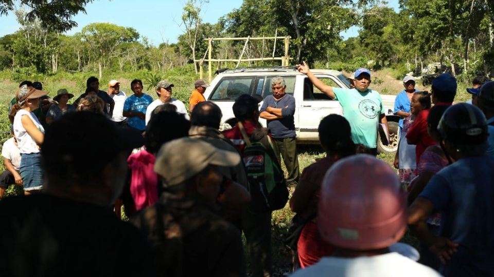 Las personas se organizaron para movilizarse y protestar, ya que Bachoco constantemente intenta apropiarse ilegalmente de las tierras de las comisarías de San Eduardo y San Vicente