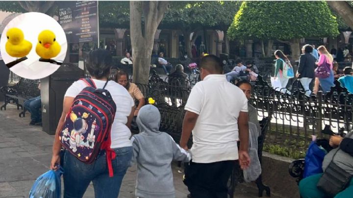 La moda de patitos en la cabeza ya llegó al centro de León