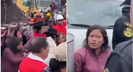 Dina Boluarte: el momento exacto en que es agredida presidenta de Perú | VIDEO