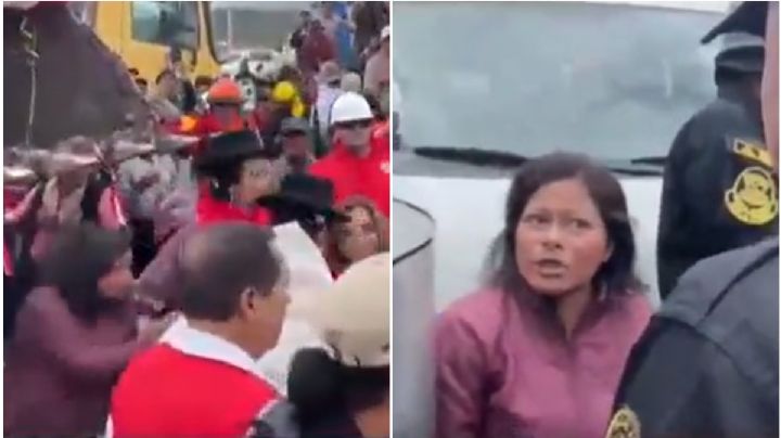Dina Boluarte: el momento exacto en que es agredida presidenta de Perú | VIDEO