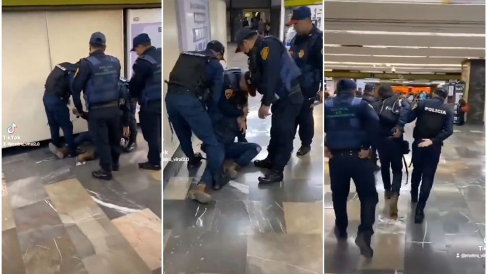 Denuncian abuso policial y el Metro culpa a los usuarios