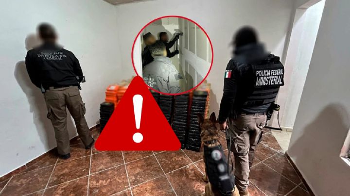 Aseguran tonelada y media de cocaína oculta en una pared en Tula I FOTOS