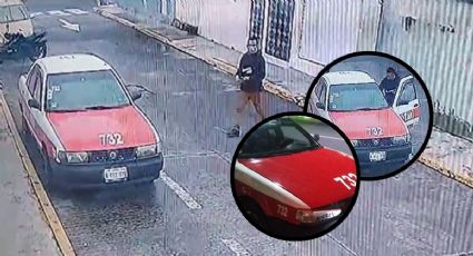 Así, hombre robó taxi estacionado en pleno centro de Orizaba | VIDEO