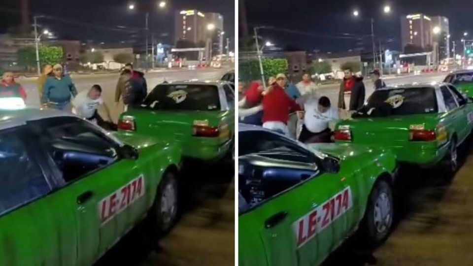 Aún se desconoce el motivo de la pela entre los 2 taxistas.