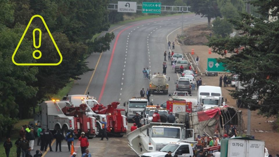 Capufe reportó un accidente en el kilómetro 51 dirección Querétaro