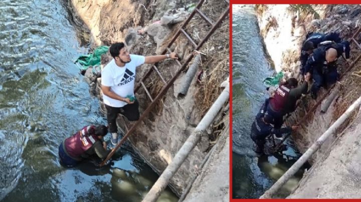 "Sierva de la Nación" cae a canal de riego